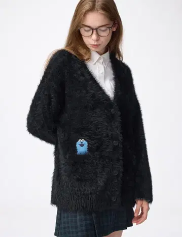 [ 미개봉 새상품 ] GU 오버 사이즈 가디건 M 퍼펫 스