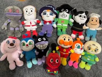 호빵맨 캐릭터 봉제 인형 세트 19점