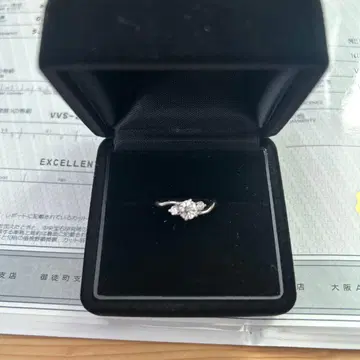 플라티나 다이아몬드 반지 0.502캐럿