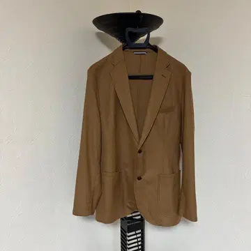 SHIPS 테일러드 자켓 Flanne Lana 울 L 카멜