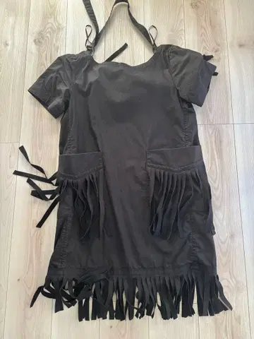 Sacai 프린지 블랙 튜닉 or 원피스