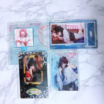 검이 군 사기하라 사쿄 아크릴 스탠드 4개 세트