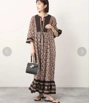 [ 퐁디셰리 ] 프린트 원피스