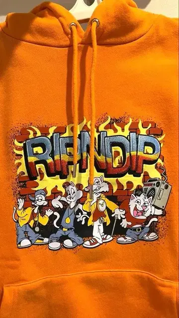 RIPNDIP 오렌지 후드티 M 립앤딥