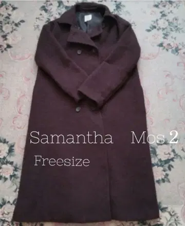 사만사 모스모스 BROWN 겨울 코트