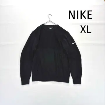 NIKE 나이키 니트 스웨터 타이거 우즈 XL 블랙 크루넥