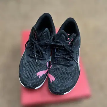 PUMA 나이트로 3 러닝화 25cm 블랙/핑크