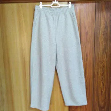 UNIQLO C 맨투맨 와이드 팬츠 그레이 M