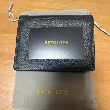 BEENLOVE 접이식 지갑 블랙 가죽