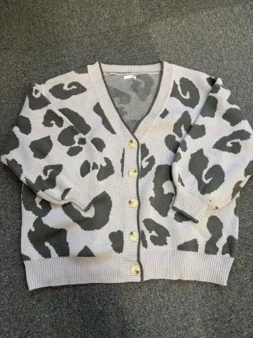 제이다 레오파드 무늬 니트 원피스