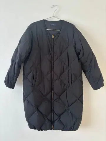 Doux archives 블랙 퀼팅 다운 코트