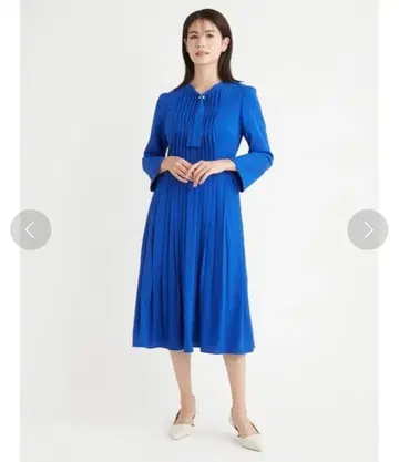 celford 보타이 플리츠 원피스 타키가와 크리스텔