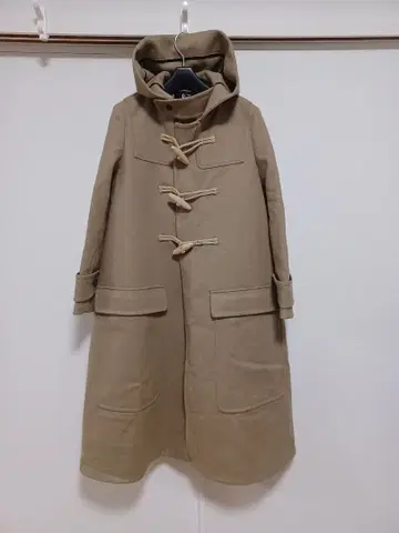 더 르랙스 36 베이지 멜톤 더플 코트