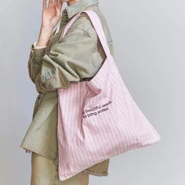 미사용 [ beej ] 스트라이프 자수 숄더백