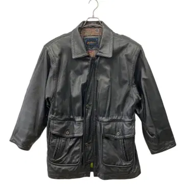 [ 90's ] Sub Urban (서브 어반) 양가죽 블랙 가죽 코트