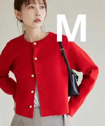 로페피크닉 밀라노 리브 골드 버튼 니트 가디건 M