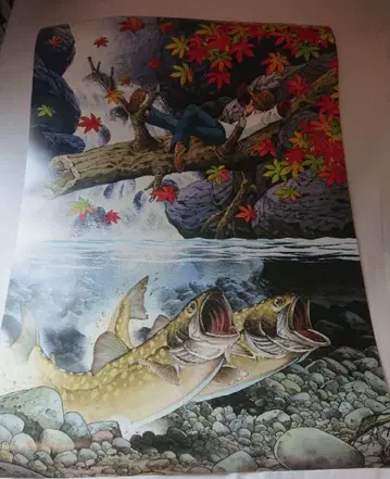 낚시광 삼평 야구치 타카오 단풍 이와나 B2 포스터