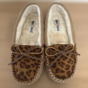 미네통카 레오파드 보아 모카신