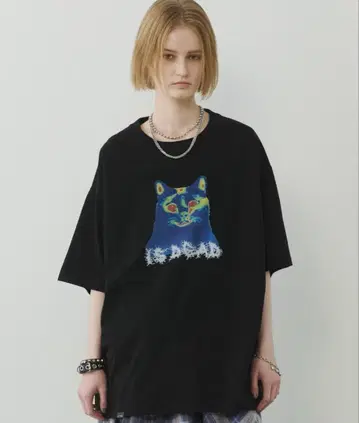 AIVER 써모그래프 써모C 티셔츠 고양이