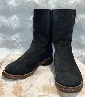 [새상품급] BEAMS SHOES 멕시코제 페코스 부츠 블랙 천연 가죽