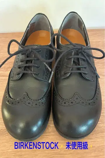 Birkenstock 블랙 더비 윙팁 슈즈 36 여성용