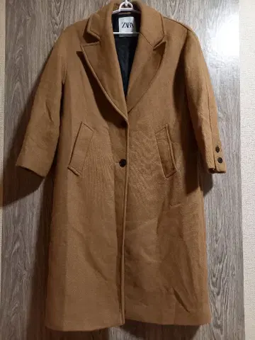 ZARA 자라 브라운 롱 코트 usaXS 23