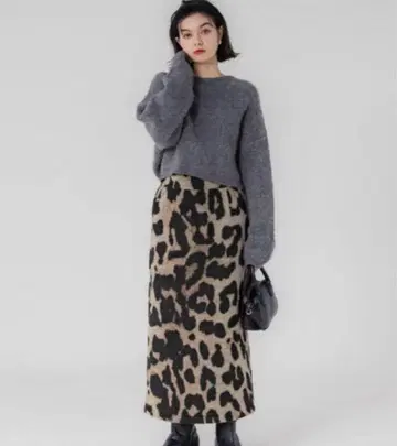 coca 레오파드 무늬 타이트 스커트 인기 완판템 레오파드