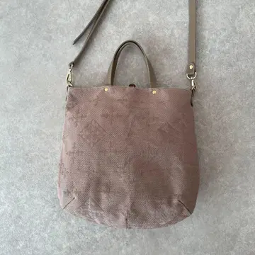 [ 새상품급 ] russet 자수 자카드 2way 토트 숄더백