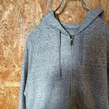 AE9323 유니클로 지퍼 후드티 그레이 여성용 XL 60