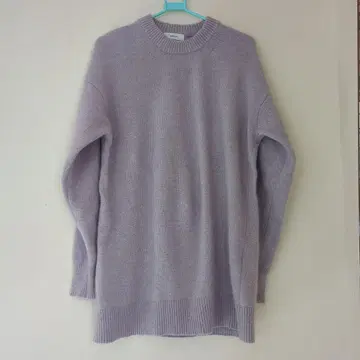 SHIPS any 라벤더색 긴팔 니트 스웨터