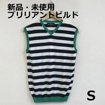 B1218A01 새상품 미사용 브릴리언트 빌드 골프 V넥 베스트