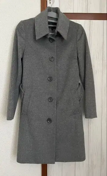 INDIVI 그레이 롱 코트