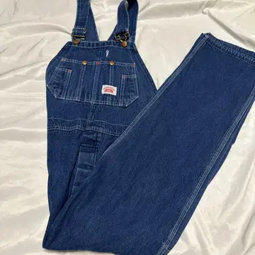 90년 USA제 라운드 하우스 데님 오버롤