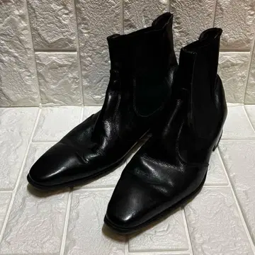 Gianni Russo 블랙 사이드 고어 부츠 블랙 24.5 상당 39