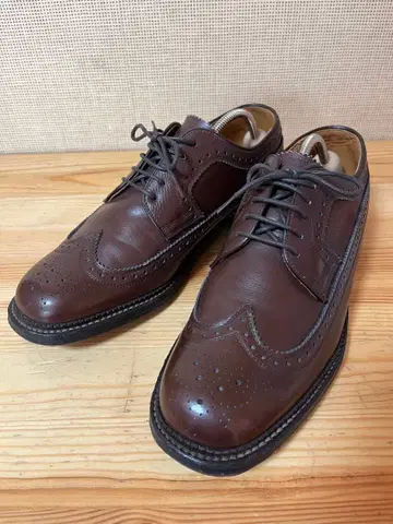 a266/컨디션 최상 REGAL 브라운 가죽 윙팁 슈즈 25.5cm