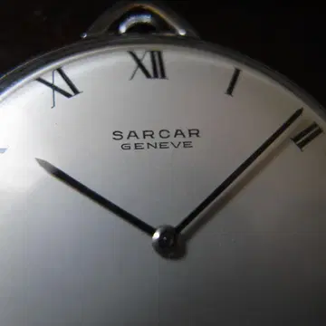 희귀 SARCAR GENEVE 초박형 수동 와인딩 회중시계 Peseux