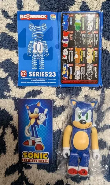 [ 시리즈 23 HERO 소닉 ] 베어브릭 내부 가방 미개봉 카드 포함