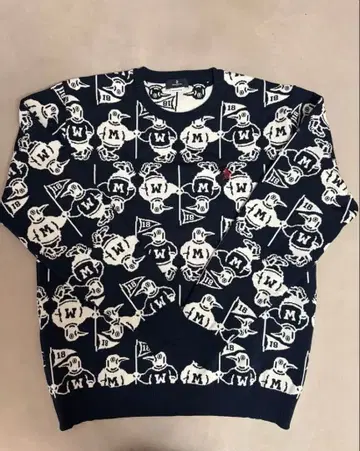 미사용품 먼싱웨어 남성용 골프웨어 스웨터