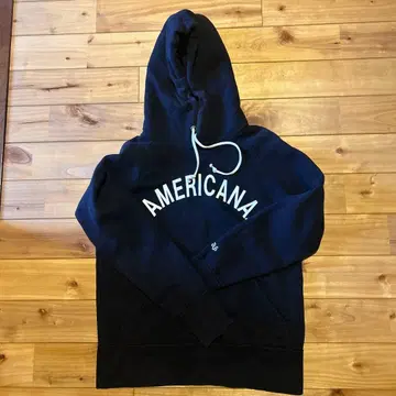 Americana 블랙 후드티 S