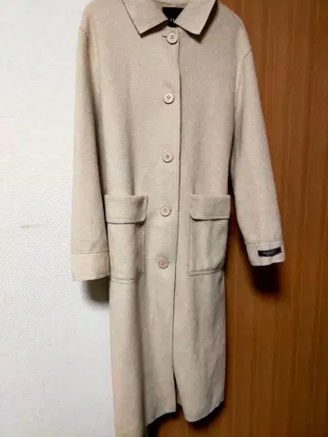 DENIM CLASSIC 베이지 롱 코트 사이즈 M