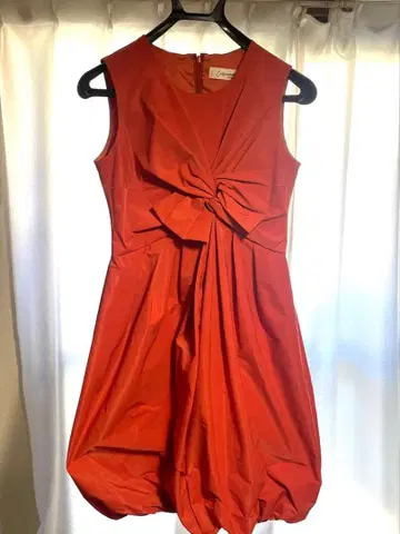 traumerei 오렌지 벌룬 드레스 슬리브리스