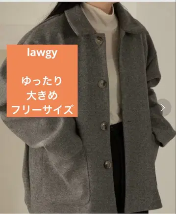 lawgy 빅 포켓 루즈핏 코트