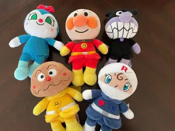 호빵맨 봉제 인형 5체 세트