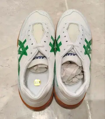 새상품 ASAHI 체육관 신발 그리퍼 그린 23.5cm 상자 없음 발송