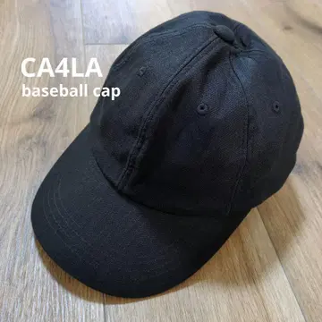 [ 새상품급 ] CA4LA 블랙 야구 모자 블랙 무지