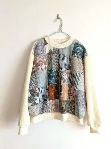패치워크 풀오버 리버티 핸드메이드