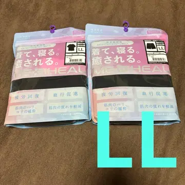 워크맨 메디힐 반팔 셔츠 & 하프 팬츠 검정 LL 새상품