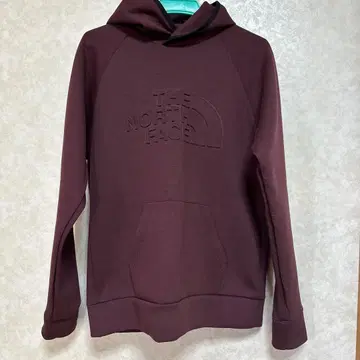 THE NORTH FACE 버건디 후드 부착 후드티
