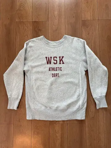 Champion 리버스 위브 복각 파랑 택 맨투맨 속기모