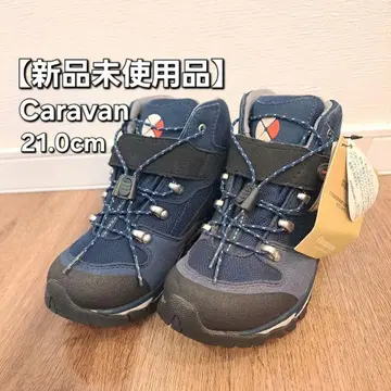[ 미사용 새상품 ] Caravan 트레킹 슈즈 네이비 21.0cm